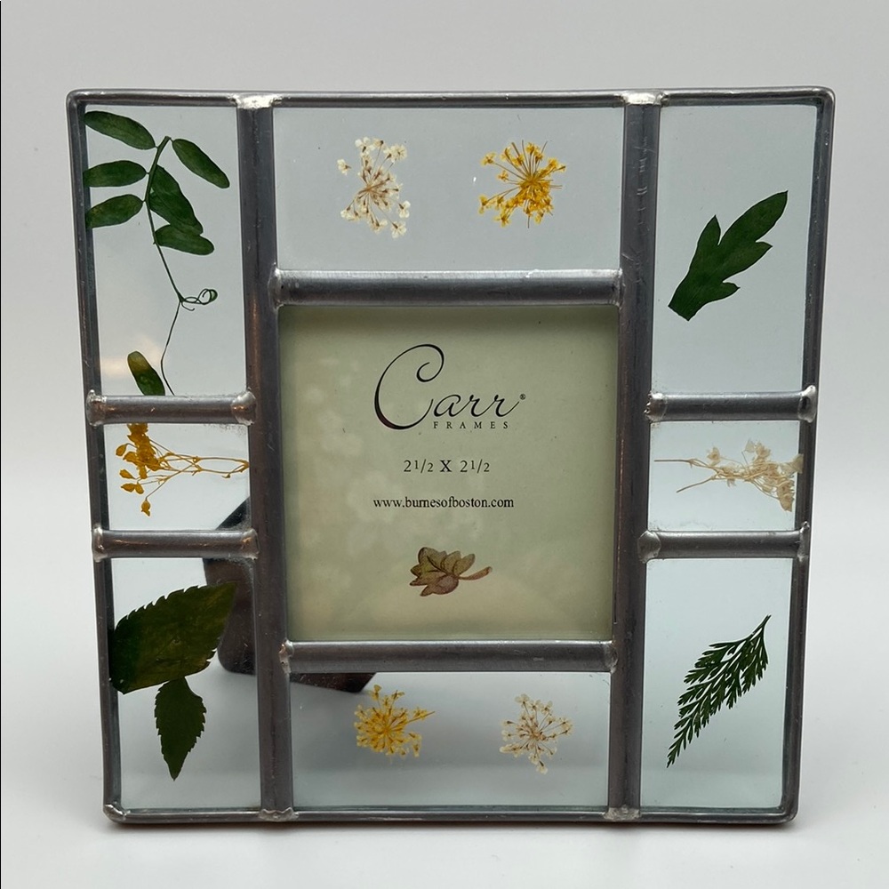 Carr Frames Leaded Glass Botanical  Photo Frame